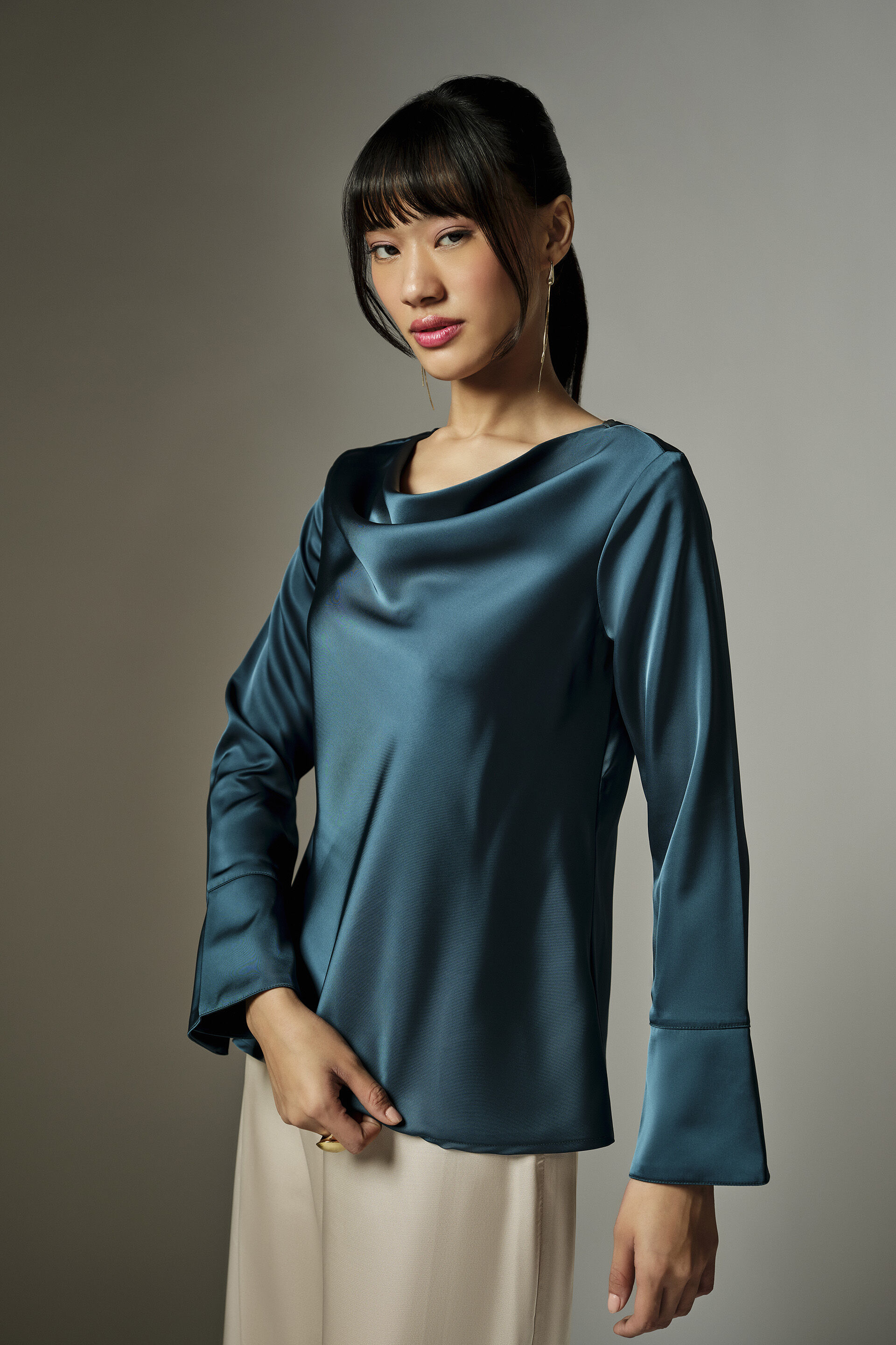Diena Teal Top, Teal, image 5